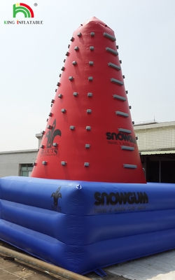 Popular Outdoor Mobile Amusement Luft herausfordernde Spiele aufblasbare Kletterturm Felsenkletterwand für Kinder Innenraum