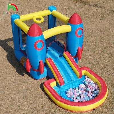 Indoor Outdoor Party Aufblasbares Sprunghaus Kleinkind Sprunghaus Kombination mit Ball-Pit-Slide Basket Trampolin