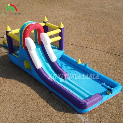 Aufblasbares Sprunghaus Combo mit Rutsche Klettern Wand Hindernisse Trampolin Ball Pit Pool