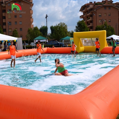 Fabrik maßgeschneiderte PVC aufblasbare Fußballspielplatz aufblasbare Fußballspielplatz für Outdoor Sport Spiel