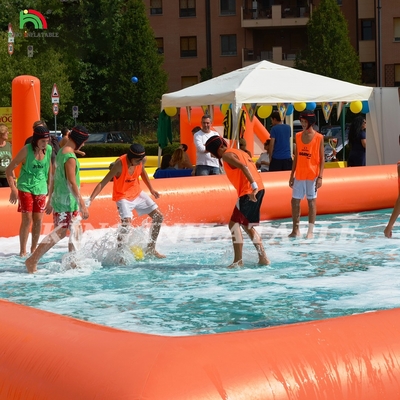 Fabrik maßgeschneiderte PVC aufblasbare Fußballspielplatz aufblasbare Fußballspielplatz für Outdoor Sport Spiel