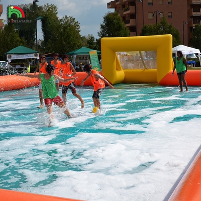 Fabrik maßgeschneiderte PVC aufblasbare Fußballspielplatz aufblasbare Fußballspielplatz für Outdoor Sport Spiel