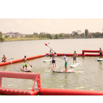Zusammengepasste Outdoor Interaktive Aufblasbare Fußballplatz Riesenwasser Aufblasbare Fußballplatz Spielfeld Arena Platz
