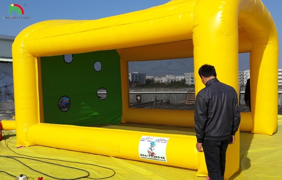 Fußball Shoot Out Spiel Guter Preis Kommerzielles Dauerhaft Aufblasbares Fußballtor