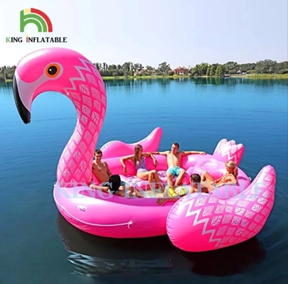 6 Personen aufblasbarer Pfau Wasserberg Meer See Pool Schwimmbad Wasser Spielzeug Riese Einhorn Flamingo aufblasbares Schwimmbad für Wasserparty
