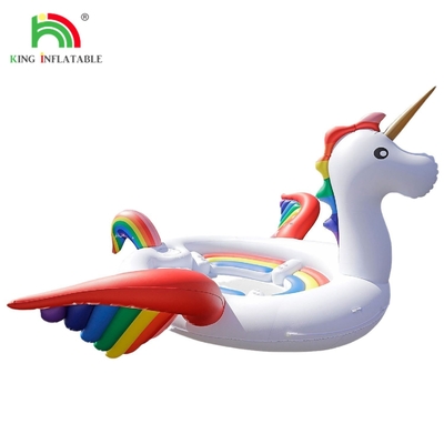 6 Personen aufblasbarer Pfau Wasserberg Meer See Pool Schwimmbad Wasser Spielzeug Riese Einhorn Flamingo aufblasbares Schwimmbad für Wasserparty