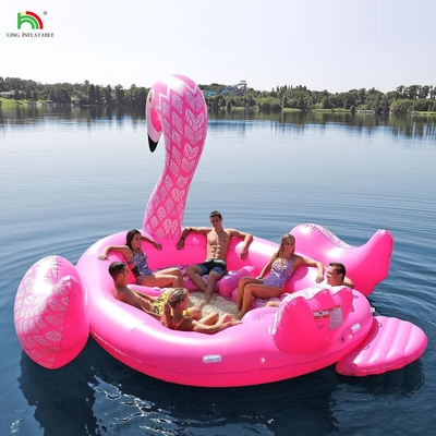 6 Personen aufblasbarer Pfau Wasserberg Meer See Pool Schwimmbad Wasser Spielzeug Riese Einhorn Flamingo aufblasbares Schwimmbad für Wasserparty