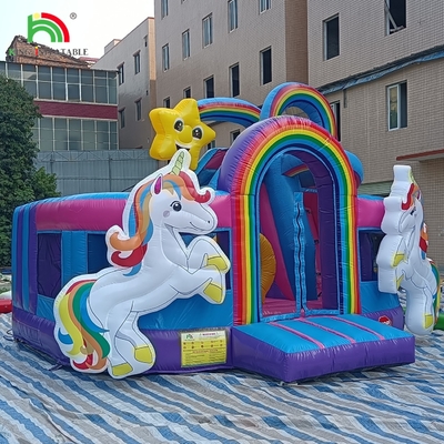 Aufblasbarer Aussteiger Kombo Hinderniskurs Sprung Schloss Haus mit Rutschen Ball Pit Klettern Hindernis Bläser