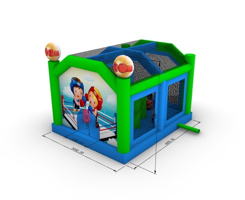 Aufblasbare Kampfarena Erwachsene Kinder Trampolinpark Aufblasbare Gladiatoren Kampf-Spiel Schlagburg