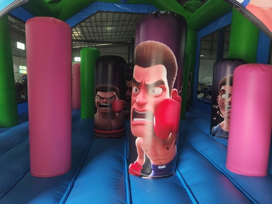 Aufblasbare Kampfarena Erwachsene Kinder Trampolinpark Aufblasbare Gladiatoren Kampf-Spiel Schlagburg