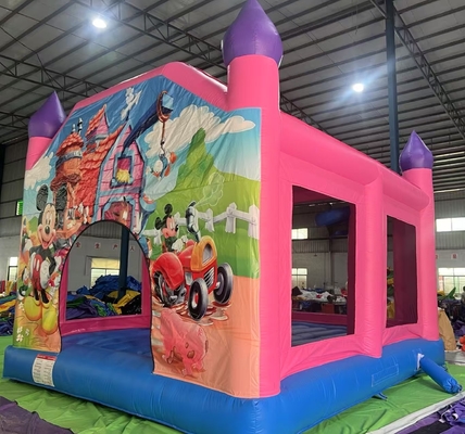 Kommerzielles aufblasbares Schieberhaus Mickey Mouse aufblasbarer Sprung Schieberad Schieberad für Erwachsene