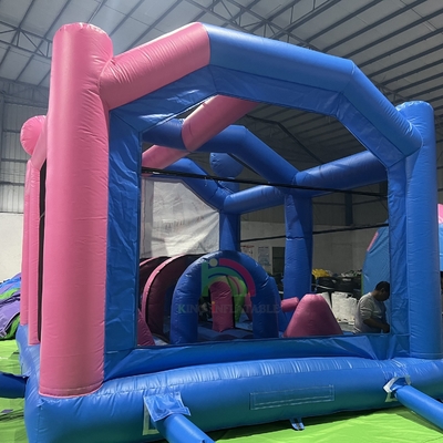 Kommerzielles aufblasbares Sprunghaus Schloss Combo aufblasbares Sprungschloss mit Hindernis-Trampolin