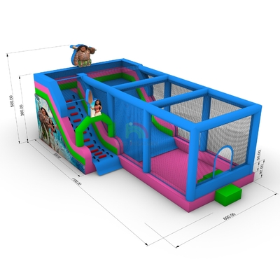 Outdoor-Hochgeschwindigkeits-PVC-Wasserrutsche mit großen Aufblasen