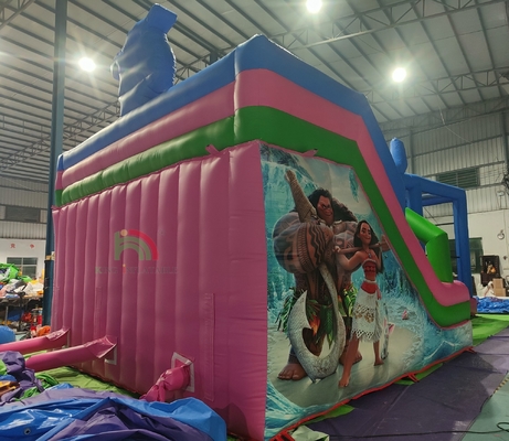 Outdoor-Hochgeschwindigkeits-PVC-Wasserrutsche mit großen Aufblasen