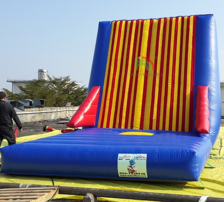 Fabrik Großhandel Gewerbliches Outdoor-Sportspiel Erwachsene Aufblasbare Klebrige Wandspiel Aufblasbare Springende Sprungburg