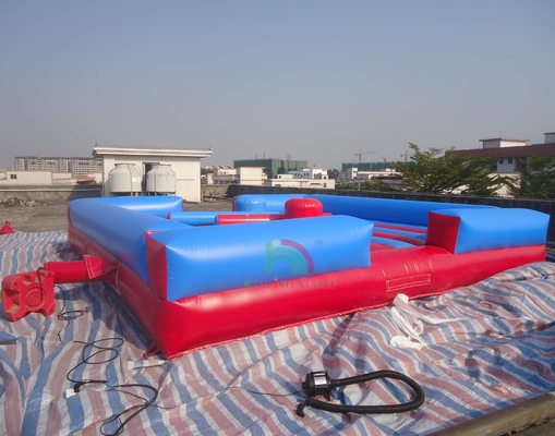 Hochwertiges PVC aufblasbares Kämpferfeld Kindergladiatorenkampfplatz mit Stöcken inklusive Trampolinpark