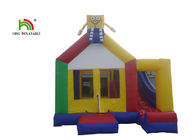 aufblasbare Partei-kombiniertes springendes Schloss 0.55mm PVC-Gelb-20ft SpongeBob für Kinder