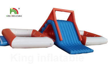 Imprägniern Sie aufblasbaren Wasser-Park/Wasserpark-Spielplatz mit Trampoline für Miete