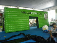 Grünes quadratisches aufblasbares Ereignis-Zelt mit 0.6mm - 0.9mm PVC-Plane, wasserdicht und feuerbeständig