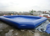 Bewegliche tragbare große aufblasbare Schwimmbäder mit kundengebundener Farbe, weiches PVC-Material