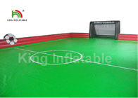 Tragbare rote grüne aufblasbare Sportspiele/25 * aufblasbares Gericht des Fußball-10m