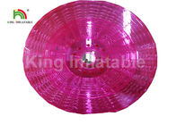 2.4m Durchmesser-Erwachsen-Rosa-aufblasbares Wasser Zorb-Rolle PVC-Wasser-Spielzeug für Unterhaltung