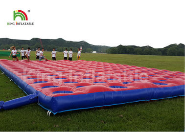 Roter Hindernislauf-im Freien lassen aufblasbare Sport-Spiele, aufblasbares 5K Rennen für Erwachsene laufen