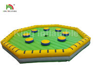 Außerhalb gelbe Herausforderungs-des aufblasbaren Einschmelzen-Sport-Spiels mit Rotative Maschine