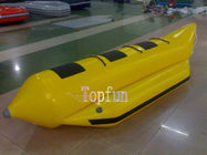 3 Person 0.9mm PVC-Planen-Wasser-aufblasbares gelbes Bananen-Boot Inflatables/heißer Verkaufs-aufblasbares Bananen-Boot