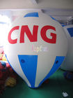 5m lang 0.18mm PVC-Helium-aufblasbare Werbung steigt mit kundenspezifischem Logo/Grafik im Ballon auf