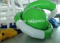Grüne/weiße UFO-Form PVC-Planen-aufblasbares sich hin- und herbewegendes Saturn-Wasser-Spielzeug für das Klettern