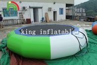 5m aufblasbares Wasser-Spielzeug D grüne/weiße aufblasbare Trampoline PVCs für Erwachsene