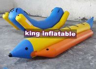 Dauerhaftes gelbes/blaues aufblasbares ständiges Schwanken taumelt PVC-Wasser-Spielzeug mit Bananen-Boot