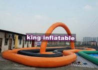 Fertigen Sie aufblasbares Wasser-Labyrinth PVCs für Wasser-Parks, aufblasbaren Schwimmwettbewerb besonders an