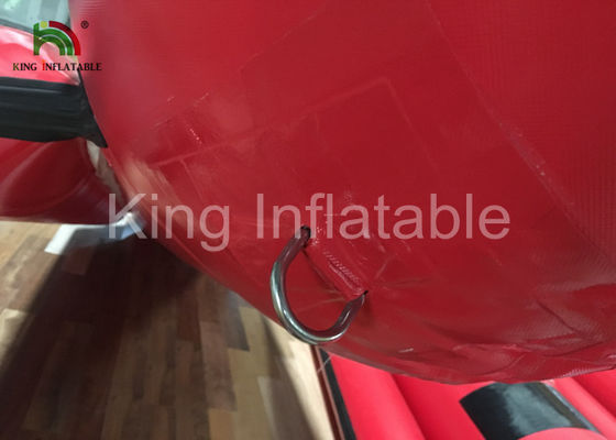 Rotes Wasser-Spiel-Bananen-Boots-aufblasbare Fliegen-Fischerboote für Wasser-laufenden Sport