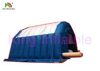 Blaues aufblasbares medizinisches Zelt mit wasser- dem Beweis-weißes Dach-doppelten Nähen