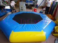 Gelbes/Durchmesser-aufblasbares Wasser-Park-Trampoline PVC-Spielzeug des Blau-3m für Wasser-Park