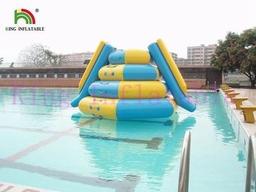 0.9mm PVC-Planen-aufblasbares Wasser-Spielzeug, springender Turm im Freien mit 2 Dias