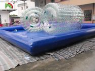 Transparent Inflatable Water PVC Rolling Toy For Sea / Lake / Swimming Pools