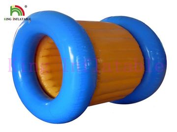 Blaues/Gelb-aufblasbares Wasser-gehendes Ball PVC-Wasser-Rollen-Spielzeug für Wasser-Park