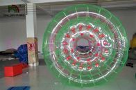 3m lang * Durchmesser 2,4 Rotes/Grün-aufblasbarer Wasser-Spielzeug-/Wasser-Rollen-Ball für Unterhaltung