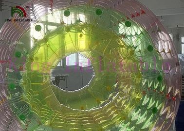 Kundenspezifischer Regenbogen-aufblasbares Wasser-Spielzeug/Rolle PVC/TPU 2.4m x 2.8m heißgesiegelt