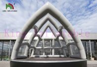 Weißes aufblasbares Ereignis-Zelt PVCs mit Sydney-Opernhaus-Form und transparentem Dach