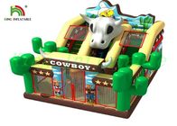Cowboy-Explosions-Dia mit springendem Kurs 0.55mm PVC-Planen-Spielplatz