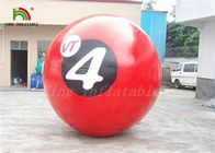 Rot 0.8mm PVC-/PTU-2m Durchmesser-aufblasbarer Weg auf Wasser-Ball mit Drucken