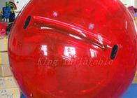 Rot 0.8mm PVC-/PTU-2m Durchmesser-aufblasbarer Weg auf Wasser-Ball mit Drucken