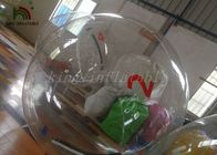 2m importierten Reißverschluss-aufblasbares Wasser-gehendes Ball transparentes 1.0mm PVC/TPU
