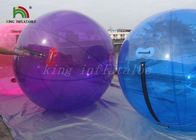 Purpurroter/blauer großer aufblasbarer Weg 1.0mm PVCs auf Durchmesser des Wasser-Ball-2m für Pool oder See