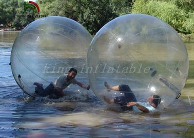 Klarer transparenter PVC 2m aufblasbarer Aqua-Ball Durchmessers/Wasser-Ball mit YKK-Reißverschluss