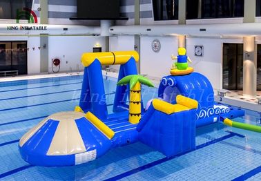 Blaues/Gelb-surfendes Jungen-aufblasbares Wasser parkt dauerhaften PVCvielzweckkurs